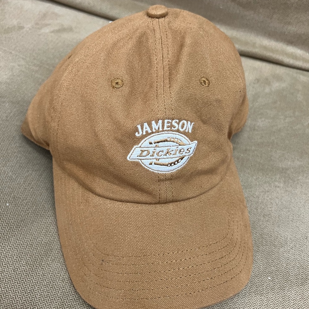 Tan Jameson x Dickies ball cap hat nwt work new